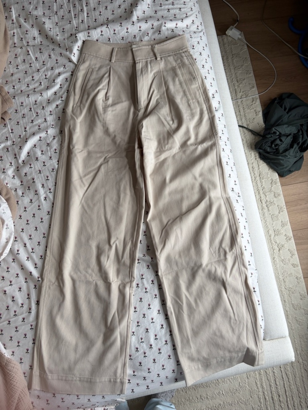 Everlane draper pleated pant in Sandstone